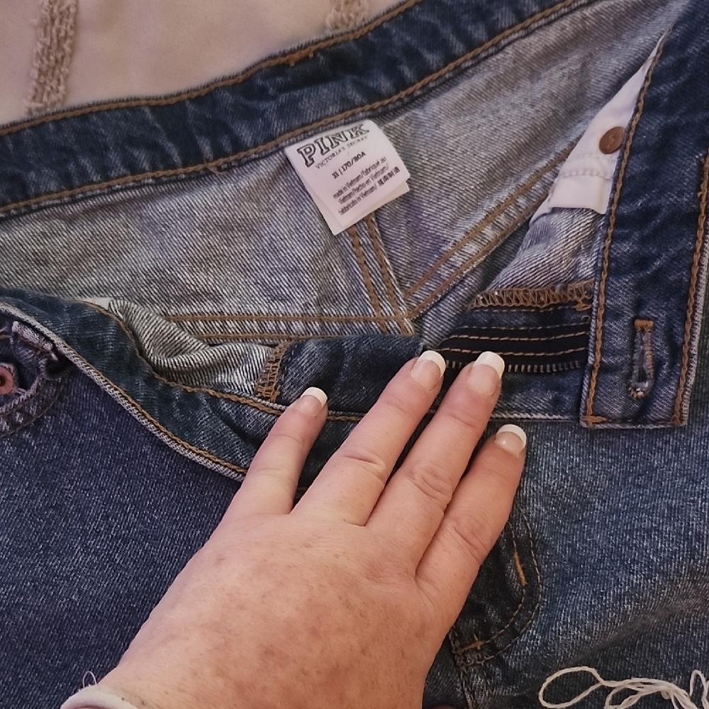 PINK Victoria's Secret Blue Jean Shorts Classic Style